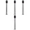 4Pièces Décor Mini Lampe Noir Pour Paysage Mini 3