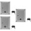 3Pièces Boîte Suggestion Aluminium Argentée Avec Clé 7