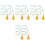 8Pièces Clip Note Vert Pour Pages Facile D'utilisation 5