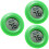 3Pièces Thermomètre Humidité 2-En-1 Vert Pour 6