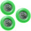 3Pièces Thermomètre Humidité 2-En-1 Vert Pour 7