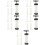 5Sets Handheld Sausage Stuffer Kitchen Tool White Manual Meat Filler 8