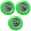 3Pièces Thermomètre Humidité 2-En-1 Vert Pour 3
