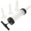 5Sets Handheld Sausage Stuffer Kitchen Tool White Manual Meat Filler 1