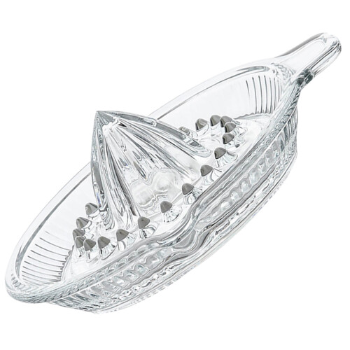 2Pcs Glass Manual Lemon Juicer Handheld Citrus Squeezer for Home Use 2