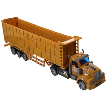 3Pcs Coffee Large Truck Engine Toy Sliding Decor Kids Model