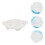 4Pcs White Ceramic Escargot Baking Pan Non-Slip Snail Cooking Plate 10
