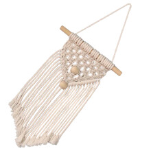 5Pcs Beige Bohemian Macrame Wall Hanging Woven Tapestry Decor