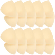 40Pairs Removable Beige Bra Cup Pads Sponge Inserts for Women's Bras