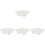 4Pcs White Ceramic Escargot Baking Pan Non-Slip Snail Cooking Plate 2