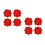 8Pcs Dance Towel Handkerchief Lightweight Stage Prop 3
