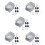 5Sets Weatherproof Outdoor Electrical Box Cover White Plastic Durable 8