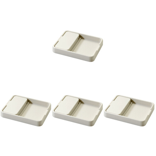 4Pcs Multi-Function White Pot Lid Rack Kitchen Spoon Rest Organizer 1