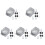 5Sets Weatherproof Outdoor Electrical Box Cover White Plastic Durable 2