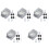 5Sets Weatherproof Outdoor Electrical Box Cover White Plastic Durable 3