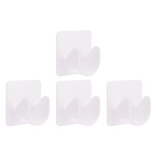 8Pcs Heavy Duty White ABS Curtain Rod Holder Brackets for Home Decor
