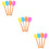 12Pcs Multicolor Silicone Spatula Set Non-Stick Baking Scraper Tools 9