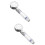 2Pcs Water Powered LED Shower Head with Filter Multi-Color Shower Wand 10