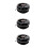3Pcs Aluminum Computer Cooler Fan Black Quiet Low Power CPU Radiator 8
