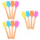 12Pcs Multicolor Silicone Spatula Set Non-Stick Baking Scraper Tools 7
