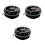 3Pcs Aluminum Computer Cooler Fan Black Quiet Low Power CPU Radiator 11