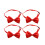 8Pcs Red Graduation Suit Bow Tie Adjustable Buckle Unisex Accessory 1