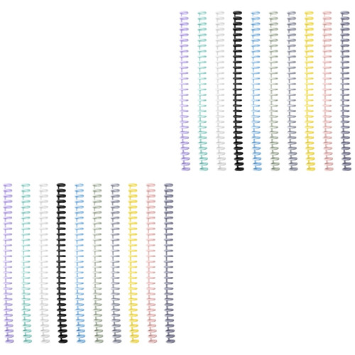 20Pcs Removable Binder Rings Lightweight Colorful Notebook Circles 1