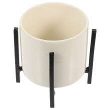 2Pcs Stylish Black Ceramic Spoon and Chopstick Holder with Rack