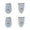 4Pcs Grey Handheld Mini Ironing Boards Ergonomic Ironing Accessories 5