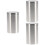3Pcs Metal Silver Storage Case Durable Protective Box Holder 6