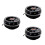3Pcs Aluminum Computer Cooler Fan Black Quiet Low Power CPU Radiator 10