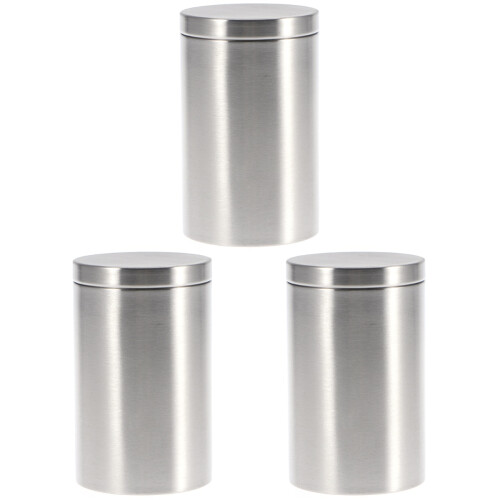 3Pcs Metal Silver Storage Case Durable Protective Box Holder 1