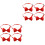 8Pcs Red Graduation Suit Bow Tie Adjustable Buckle Unisex Accessory 3