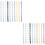 20Pcs Removable Binder Rings Lightweight Colorful Notebook Circles 5