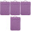 4Pièces Sacoche Ordinateur Violet Fine Protection Splash Résistante 10