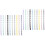 20Pcs Removable Binder Rings Lightweight Colorful Notebook Circles 3