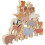2Sets Wooden Stack Blocks for Kids Assorted Color Animal Blocks Toy 1