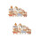 2Sets Wooden Stack Blocks for Kids Assorted Color Animal Blocks Toy 7