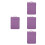 4Pièces Sacoche Ordinateur Violet Fine Protection Splash Résistante 7
