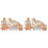 2Sets Wooden Stack Blocks for Kids Assorted Color Animal Blocks Toy 2