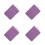 4Pièces Sacoche Ordinateur Violet Fine Protection Splash Résistante 2
