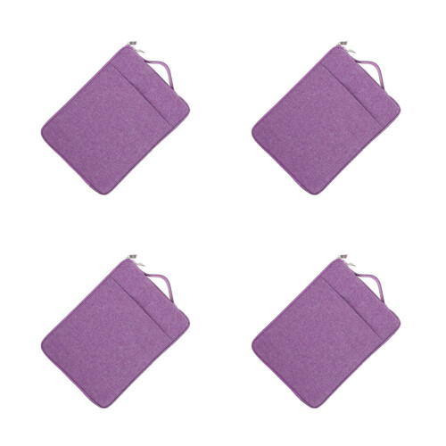 4Pièces Sacoche Ordinateur Violet Fine Protection Splash Résistante 1