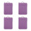 4Pièces Sacoche Ordinateur Violet Fine Protection Splash Résistante 3