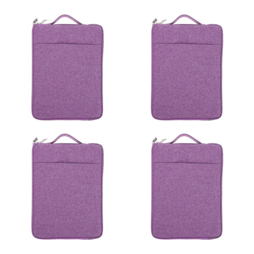 4Pièces Sacoche Ordinateur Violet Fine Protection Splash Résistante 2