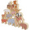 2Sets Wooden Stack Blocks for Kids Assorted Color Animal Blocks Toy 10