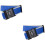 2Pcs Bright Blue Adjustable Luggage Straps Safety Suitcase Belt Set 6