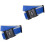 2Pcs Bright Blue Adjustable Luggage Straps Safety Suitcase Belt Set 3