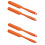 4Pcs Durable Orange Silicone Spatulas Heat Resistant Kitchen Tools 5