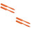 4Pcs Durable Orange Silicone Spatulas Heat Resistant Kitchen Tools 6