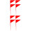 8Pcs Durable Red Flags with Iron Stick for Sports 7